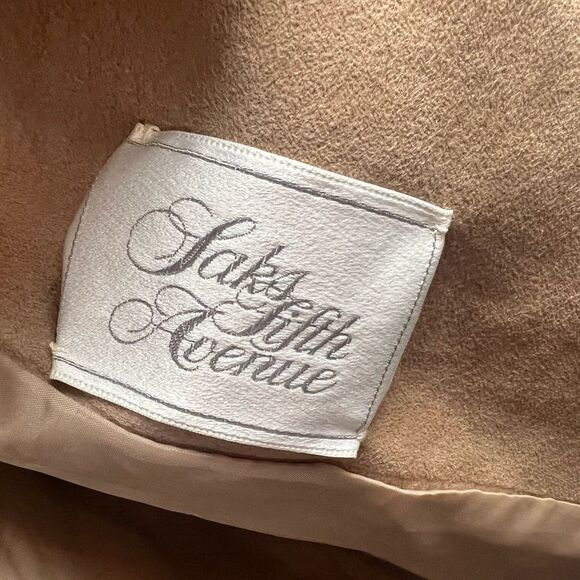 Vintage 70’s Pauline Trigere Oversized Faux Suede Textured Coat - Picture 11 of 12